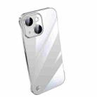 For iPhone 14 Electroplating Frameless Clear PC Phone Case(Transparent) - 1