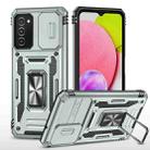 For Samsung Galaxy A03s Armor PC + TPU Camera Shield Phone Case(Grey) - 1