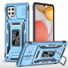 For Samsung Galaxy A42 5G Armor PC + TPU Camera Shield Phone Case(Light Blue) - 1