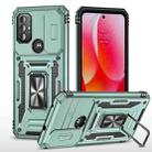 For Motorola Moto G Power 2022 Armor PC + TPU Camera Shield Phone Case(Alpine Green) - 1