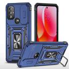 For Motorola Moto G Power 2022 Armor PC + TPU Camera Shield Phone Case(Navy Blue) - 1