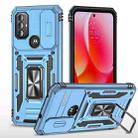 For Motorola Moto G Power 2022 Armor PC + TPU Camera Shield Phone Case(Light Blue) - 1