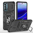 For Motorola Moto G Stylus 5G 2022 Armor PC + TPU Camera Shield Phone Case(Black) - 1