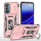 For Motorola Moto G Stylus 5G 2022 Armor PC + TPU Camera Shield Phone Case(Rose Gold) - 1