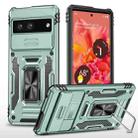 For Google Pixel 7 Armor PC + TPU Camera Shield Phone Case(Alpine Green) - 1