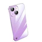 For iPhone 14 Plus Frameless Cool Gradient PC Phone Case(Purple) - 1