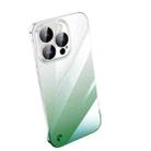 For iPhone 14 Pro Frameless Cool Gradient PC Phone Case(Green) - 1