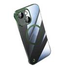 For iPhone 14 Electroplating Frameless Magsafe Magnetic PC Phone Case(Green) - 1