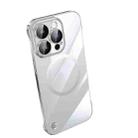 For iPhone 14 Pro Electroplating Frameless Magsafe Magnetic PC Phone Case(Silver) - 1