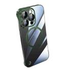 For iPhone 14 Pro Max Electroplating Frameless Magsafe Magnetic PC Phone Case(Green) - 1