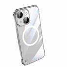 For iPhone 13 mini Electroplating Frameless Magsafe Magnetic PC Phone Case(Transparent) - 1