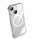 For iPhone 13 Electroplating Frameless Magsafe Magnetic PC Phone Case(Transparent) - 1