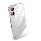 For iPhone 12 mini Electroplating Frameless Magsafe Magnetic PC Phone Case(Pink) - 1
