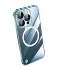 For iPhone 12 Pro Max Electroplating Frameless Magsafe Magnetic PC Phone Case(Transparent) - 1