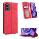 For Motorola Edge 30 Neo / Edge 30 Lite Magnetic Buckle Retro Texture Leather Phone Case(Red) - 1