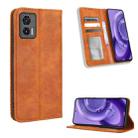 For Motorola Edge 30 Neo / Edge 30 Lite Magnetic Buckle Retro Texture Leather Phone Case(Brown) - 1