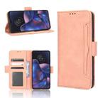 For Motorola Edge 2022 Skin Feel Calf Texture Card Slots Leather Phone Case(Pink) - 1