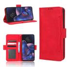 For Motorola Edge 2022 Skin Feel Calf Texture Card Slots Leather Phone Case(Red) - 1