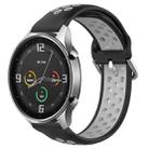 For Xiaomi Watch Color 22mm Clasp Two Color Sport Watch Band(Black + Grey) - 1