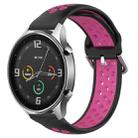 For Xiaomi Watch Color 22mm Clasp Two Color Sport Watch Band (Blue + Magenta) - 1