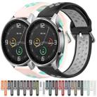 For Xiaomi Watch Color 22mm Clasp Two Color Sport Watch Band (Black White) - 4