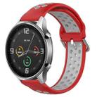 For Xiaomi Watch Color 22mm Clasp Two Color Sport Watch Band(Red + Grey) - 1