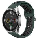 For Xiaomi Watch Color 22mm Clasp Two Color Sport Watch Band (Green Black) - 1