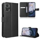 For Motorola Moto E22 / E22i Diamond Texture Leather Phone Case(Black) - 1