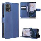 For Motorola Moto E22 / E22i Diamond Texture Leather Phone Case(Blue) - 1