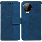 For Infinix Note 12 Pro 4G Geometric Embossed Flip Leather Phone Case(Blue) - 1