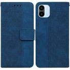 For Xiaomi Redmi A1 Geometric Embossed Flip Leather Phone Case(Blue) - 1