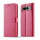 For Google Pixel 7 Pro LC.IMEEKE Calf Texture Horizontal Flip Leather Case(Red) - 1