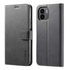 For Xiaomi Redmi A1 LC.IMEEKE Calf Texture Horizontal Flip Leather Case(Black) - 1