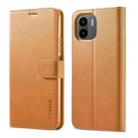 For Xiaomi Redmi A1 LC.IMEEKE Calf Texture Horizontal Flip Leather Case(Yellow) - 1