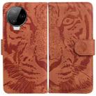 For Infinix Note 12 Pro 4G Tiger Embossing Pattern Horizontal Flip Leather Phone Case(Brown) - 1