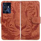 For Infinix Note 12 Pro 5G Tiger Embossing Pattern Horizontal Flip Leather Phone Case(Brown) - 1