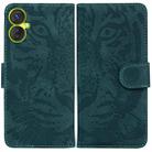 For Tecno Camon 19 Neo Tiger Embossing Pattern Horizontal Flip Leather Phone Case(Green) - 1