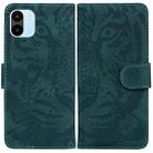 For Xiaomi Redmi A1 Tiger Embossing Pattern Horizontal Flip Leather Phone Case(Green) - 1
