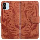 For Xiaomi Redmi A1 Tiger Embossing Pattern Horizontal Flip Leather Phone Case(Brown) - 1