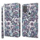 For Motorola Moto G Power 2022 3D Painting Pattern TPU + PU Phone Case(Swirl Pattern) - 1