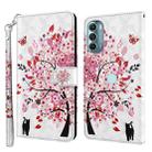 For Motorola Moto G Stylus 5G 2022 3D Painting Pattern TPU + PU Phone Case(Cat Under The Tree) - 1