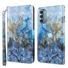 For Motorola Moto G Stylus 5G 2022 3D Painting Pattern TPU + PU Phone Case(Milky Way) - 1