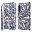 For Sony Xperia 5 IV 3D Painting Pattern TPU + PU Phone Case(Swirl Pattern) - 1