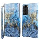 For Samsung Galaxy S23+ 5G 3D Painting Pattern TPU + PU Phone Case(Milky Way) - 1