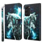 For Samsung Galaxy S23+ 5G 3D Painting Pattern TPU + PU Phone Case(Wolf) - 1