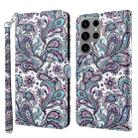 For Samsung Galaxy S23 ultra 5G 3D Painting Pattern TPU + PU Phone Case(Swirl Pattern) - 1