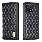 For OPPO Find X5 Diamond Lattice Magnetic Leather Flip Phone Case(Black) - 1