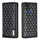For Xiaomi Redmi 9C / 10A / Poco C31 Diamond Lattice Magnetic Leather Flip Phone Case(Black) - 1