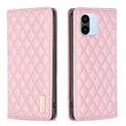 For Xiaomi Redmi A1 / A1+ Diamond Lattice Magnetic Leather Flip Phone Case(Pink) - 1