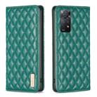 For Xiaomi Redmi Note 11 Pro 5G Diamond Lattice Magnetic Leather Flip Phone Case(Green) - 1